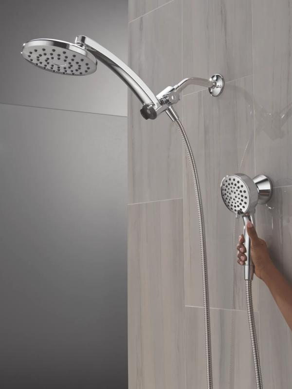 DELTA Universal Showering Components PivotPro 3-in-1 Combination Shower — Chrome