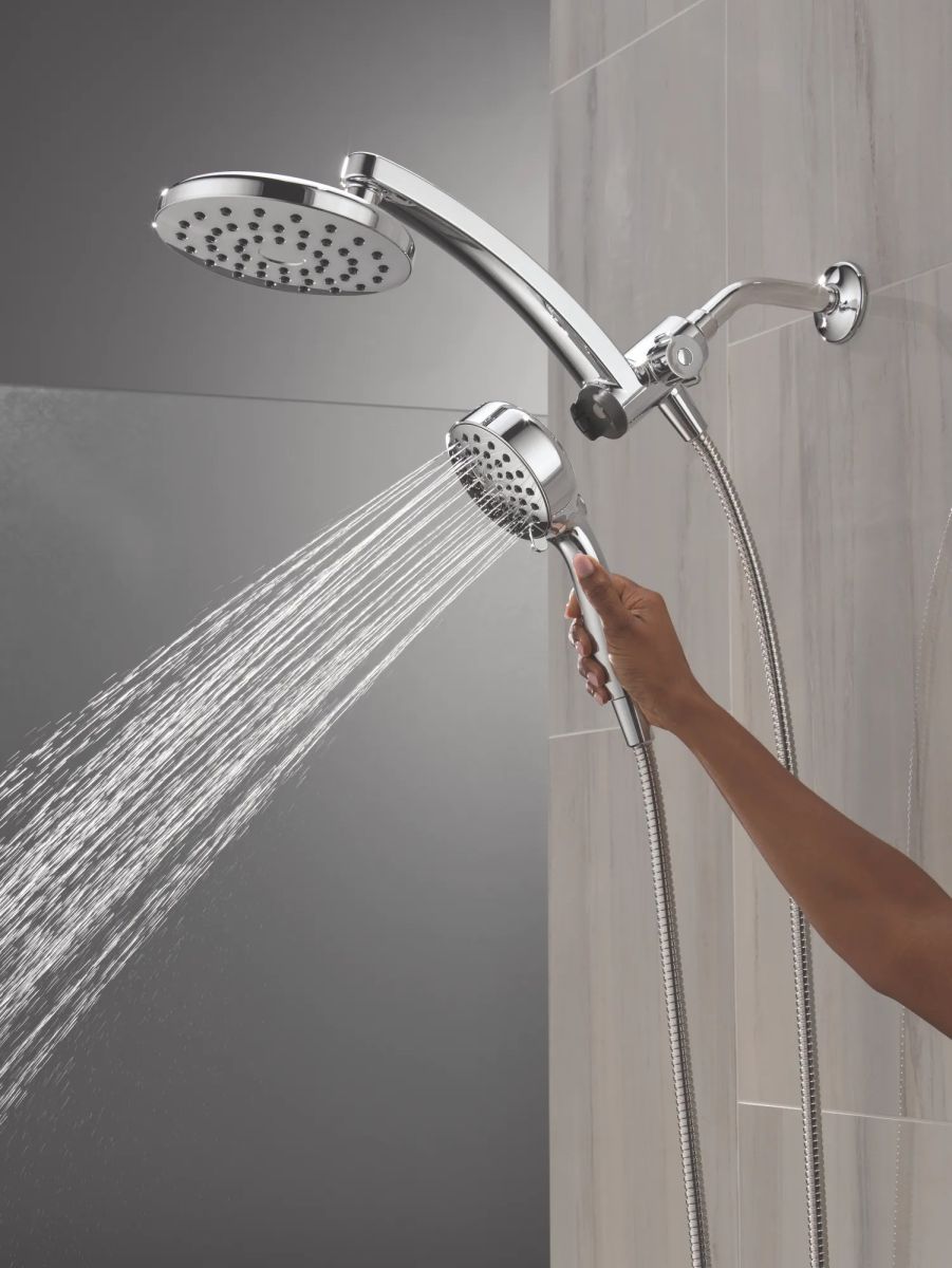 DELTA Universal Showering Components PivotPro 3-in-1 Combination Shower — Chrome