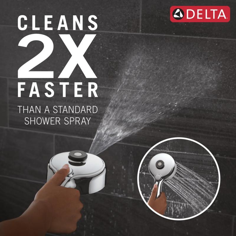 DELTA Universal Showering Components PivotPro 3-in-1 Combination Shower — Chrome