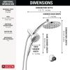 DELTA Universal Showering Components PivotPro 3-in-1 Combination Shower — Chrome