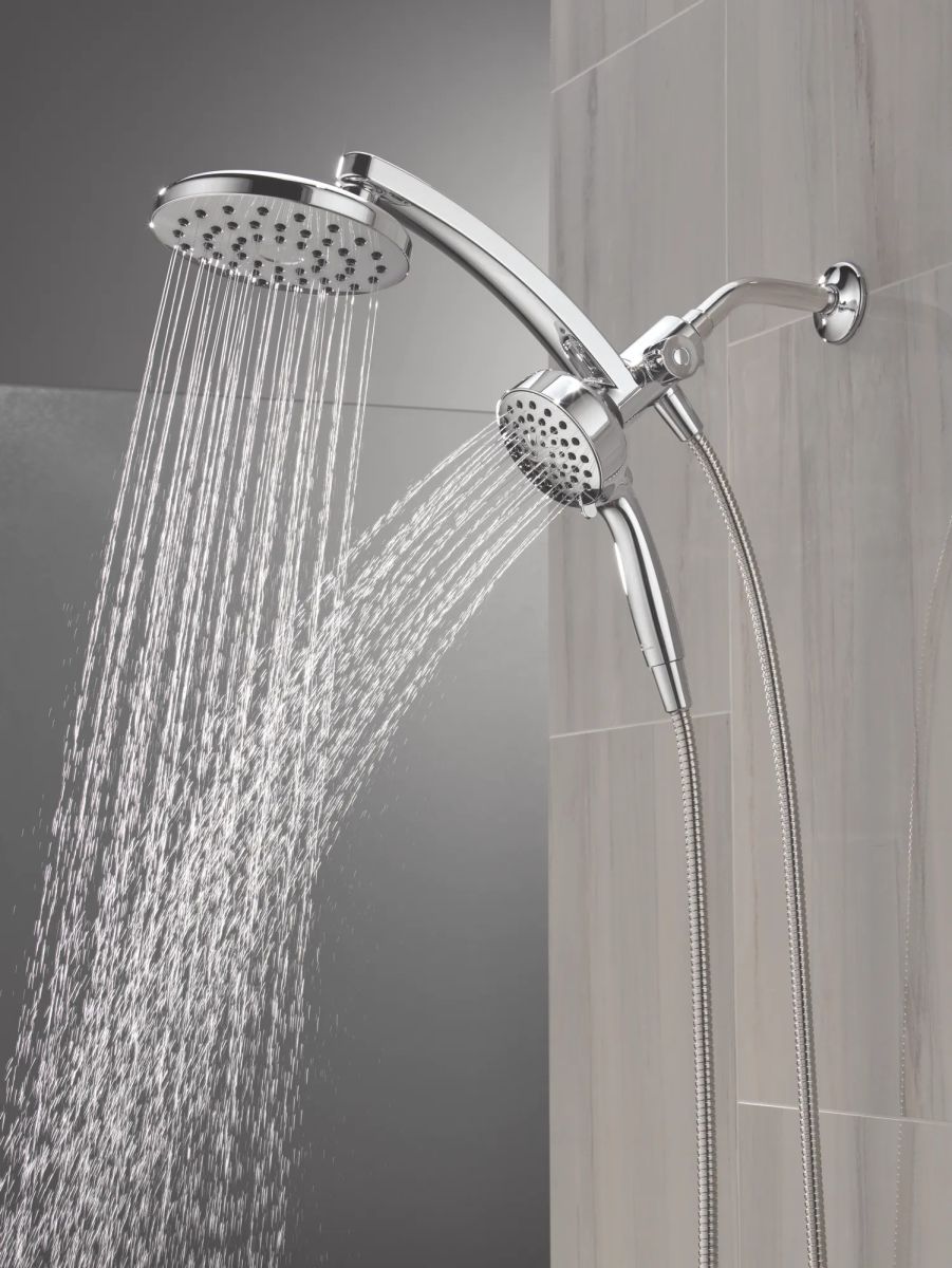 DELTA Universal Showering Components PivotPro 3-in-1 Combination Shower — Chrome