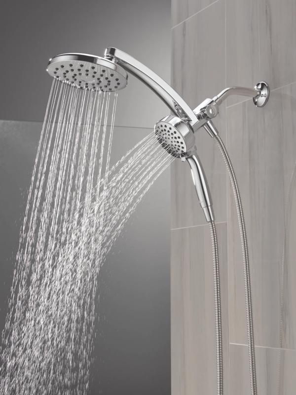 DELTA Universal Showering Components PivotPro 3-in-1 Combination Shower — Chrome