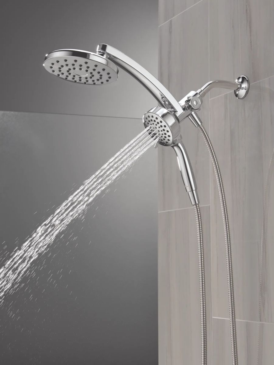 DELTA Universal Showering Components PivotPro 3-in-1 Combination Shower — Chrome