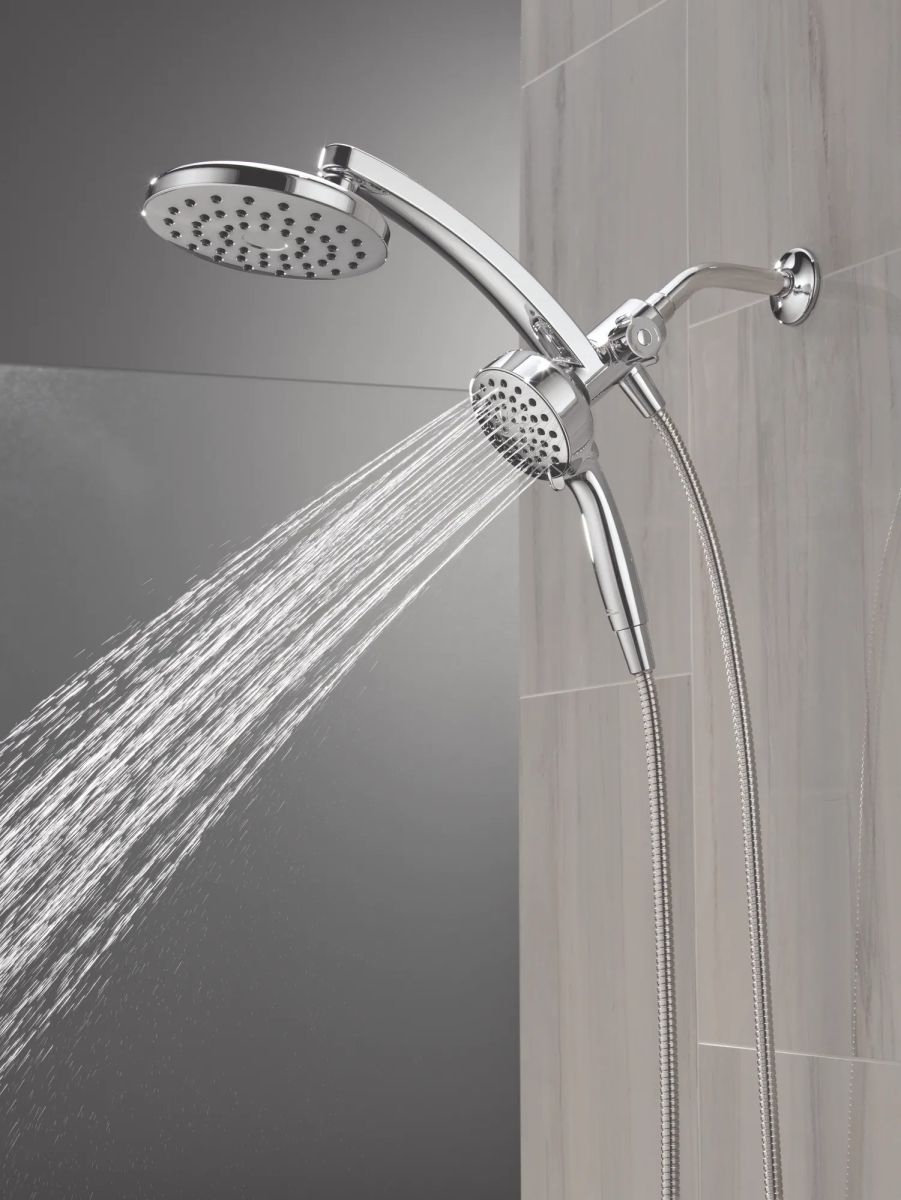 DELTA Universal Showering Components PivotPro 3-in-1 Combination Shower — Chrome