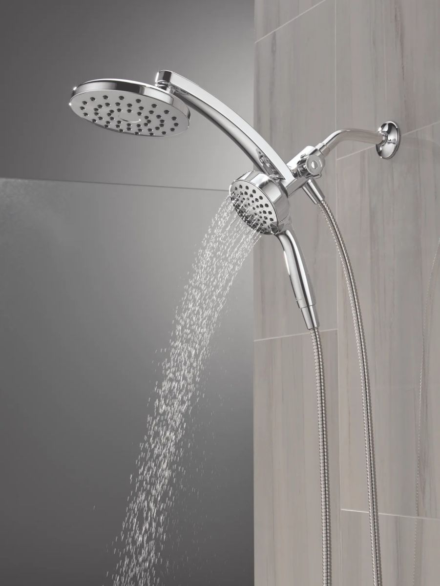 DELTA Universal Showering Components PivotPro 3-in-1 Combination Shower — Chrome