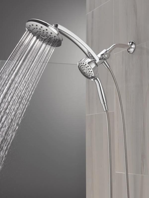 DELTA Universal Showering Components PivotPro 3-in-1 Combination Shower — Chrome