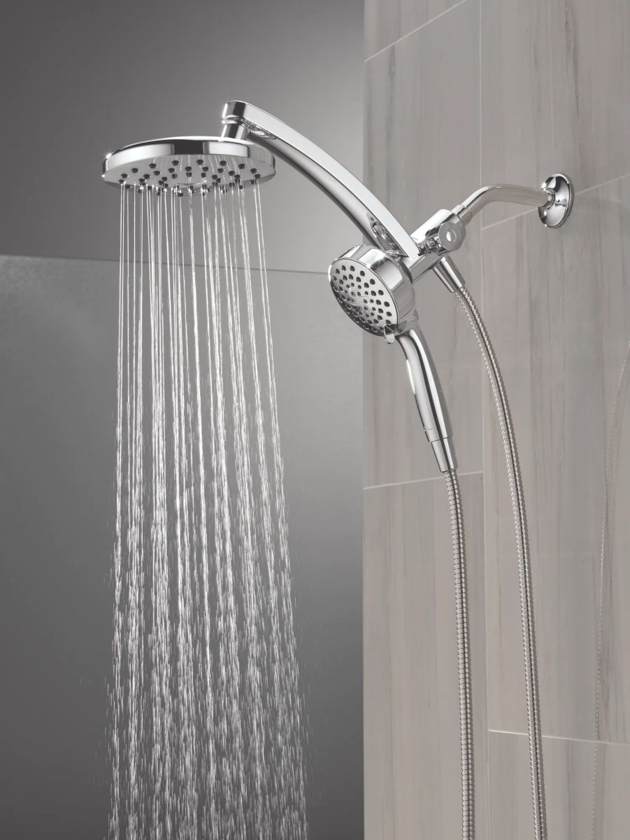 DELTA Universal Showering Components PivotPro 3-in-1 Combination Shower — Chrome