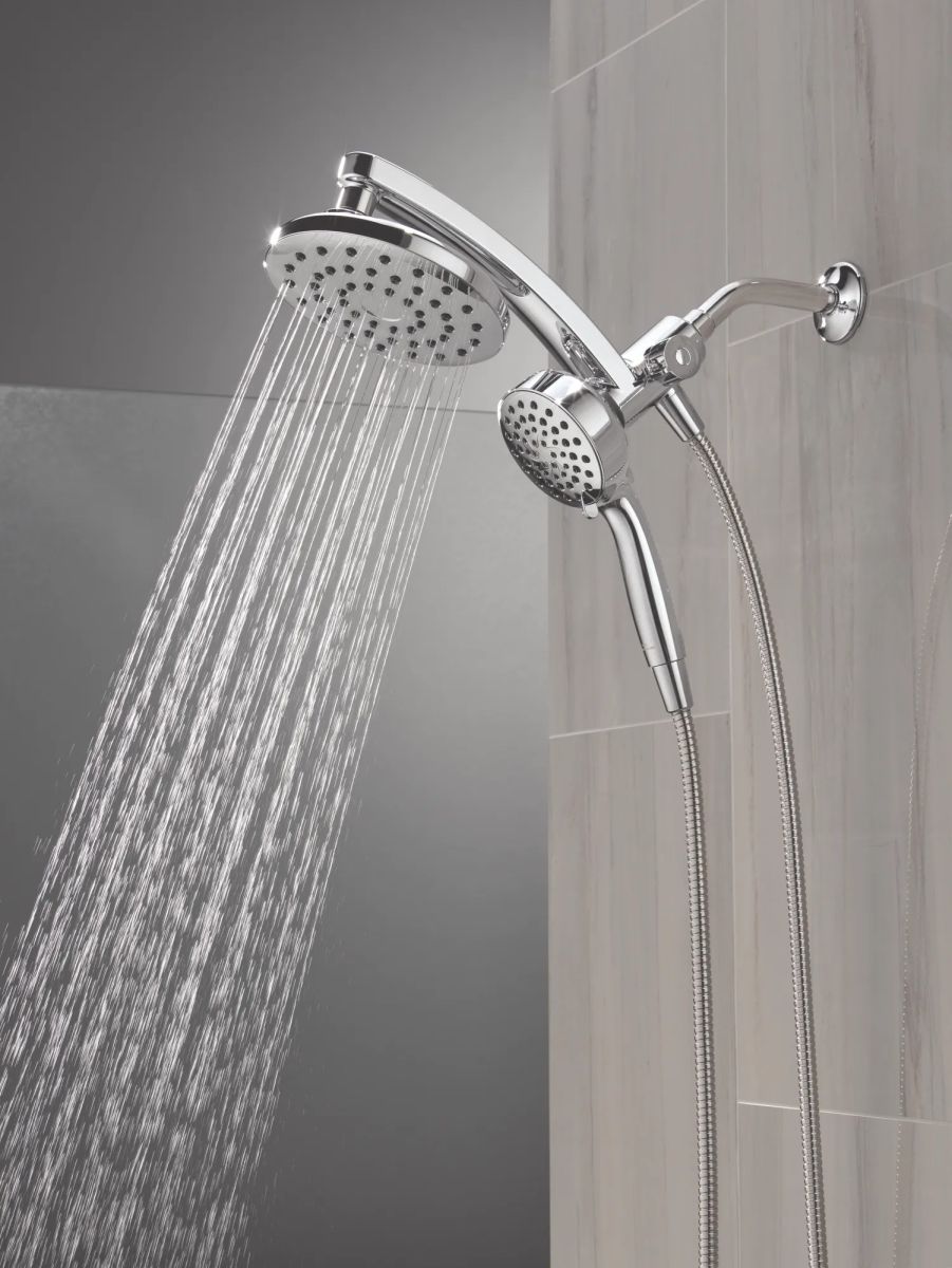 DELTA Universal Showering Components PivotPro 3-in-1 Combination Shower — Chrome
