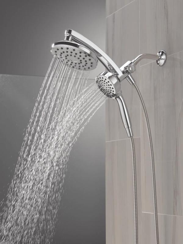 DELTA Universal Showering Components PivotPro 3-in-1 Combination Shower — Chrome
