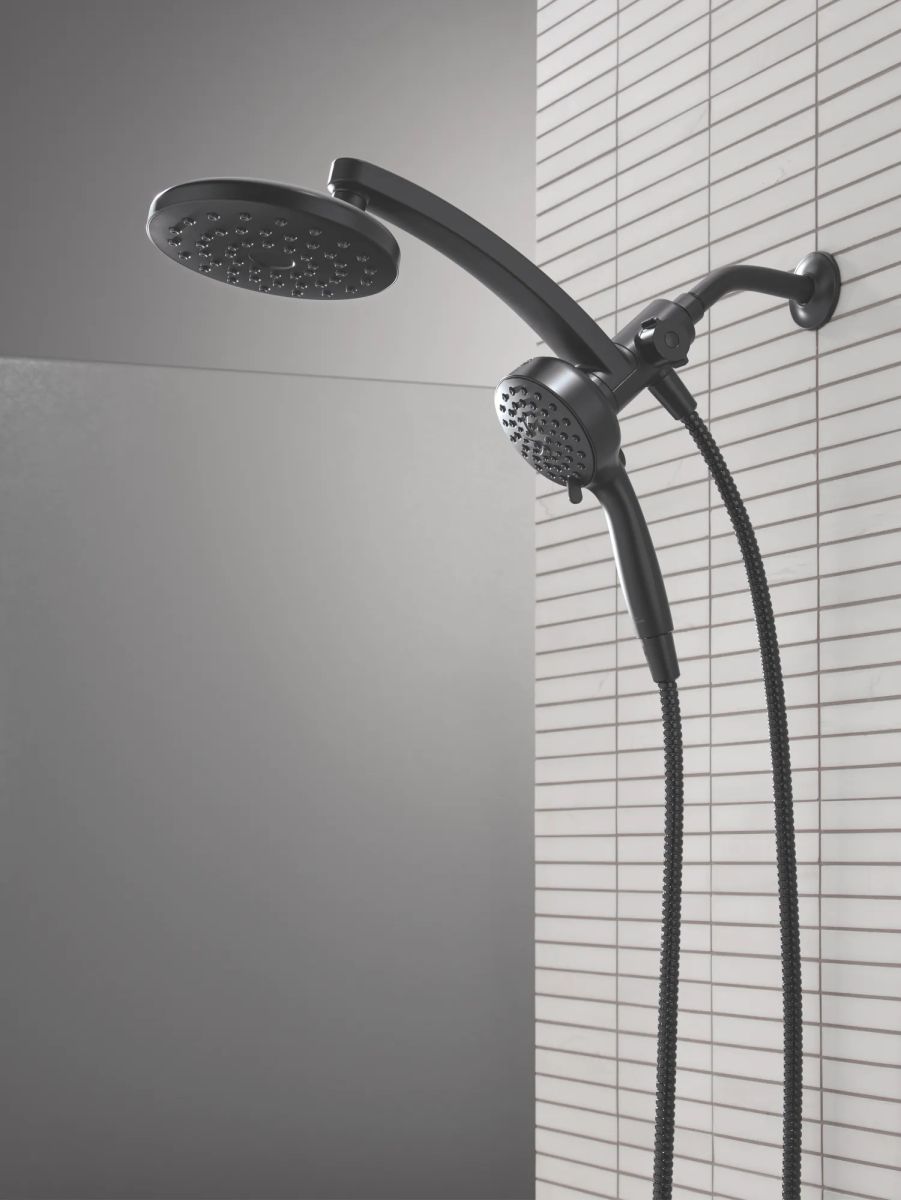 DELTA Universal Showering Components PivotPro 3-in-1 Combination Shower — Matte Black