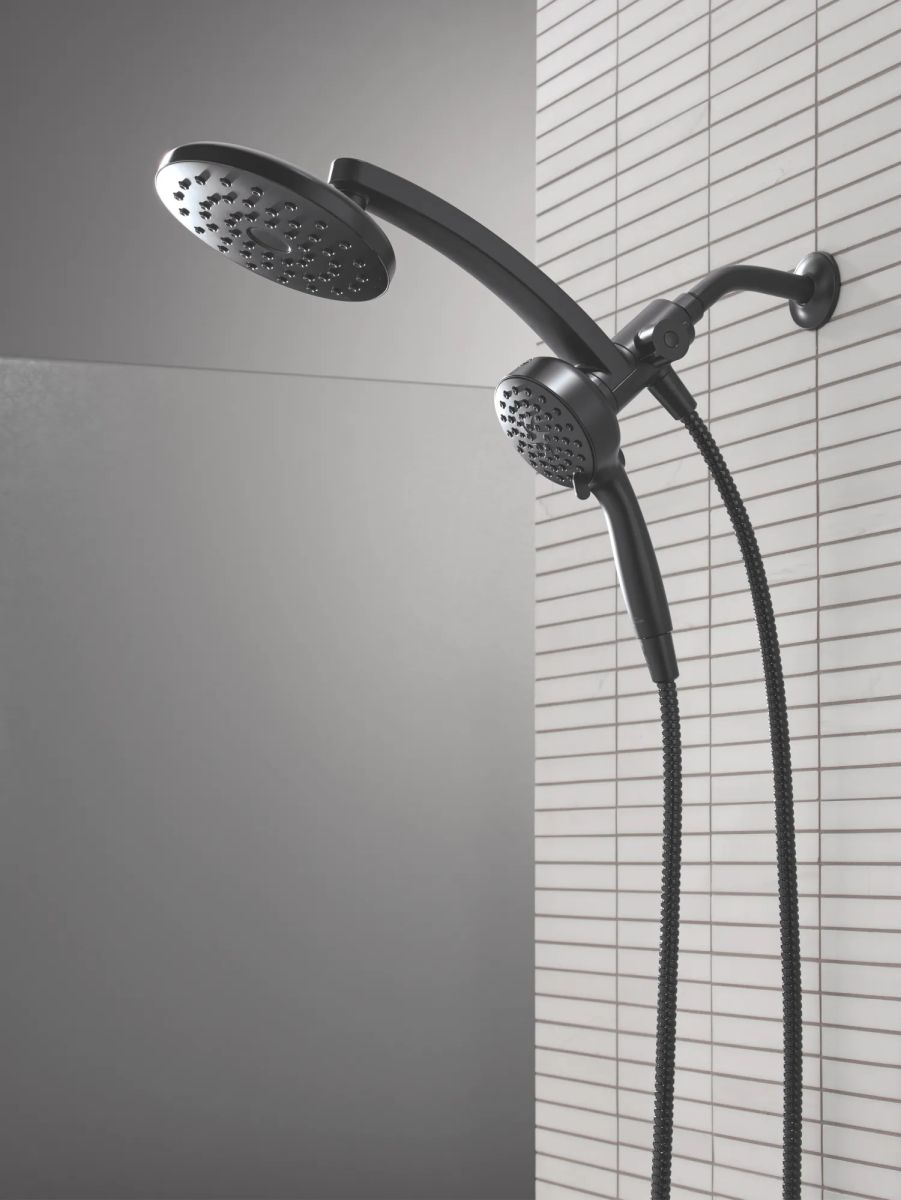 DELTA Universal Showering Components PivotPro 3-in-1 Combination Shower — Matte Black