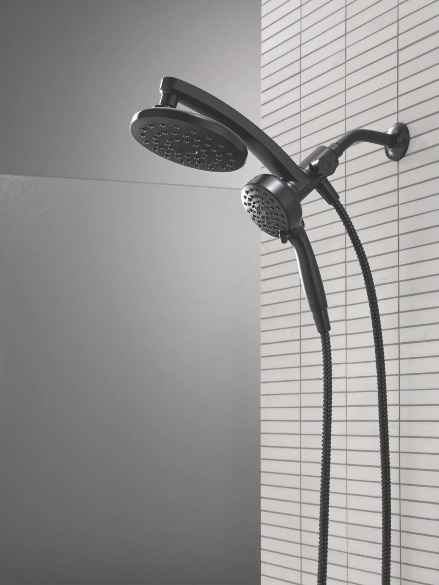 DELTA Universal Showering Components PivotPro 3-in-1 Combination Shower — Matte Black
