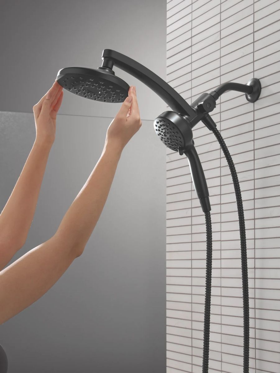 DELTA Universal Showering Components PivotPro 3-in-1 Combination Shower — Matte Black