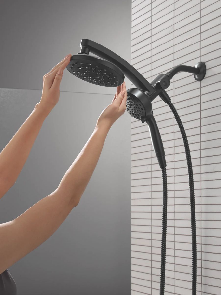 DELTA Universal Showering Components PivotPro 3-in-1 Combination Shower — Matte Black