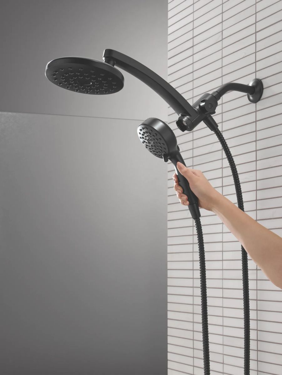 DELTA Universal Showering Components PivotPro 3-in-1 Combination Shower — Matte Black