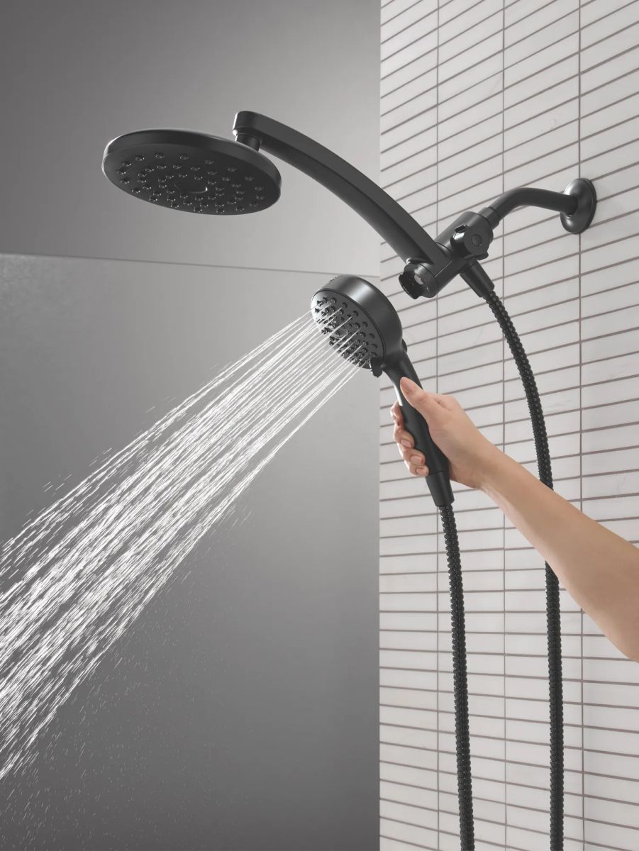 DELTA Universal Showering Components PivotPro 3-in-1 Combination Shower — Matte Black