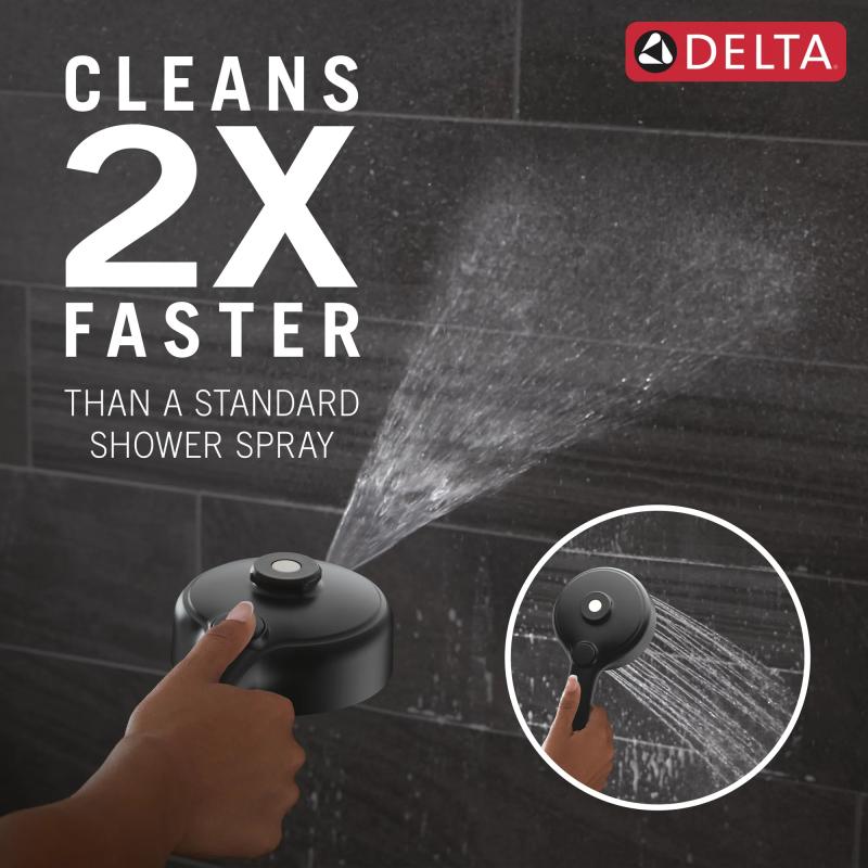 DELTA Universal Showering Components PivotPro 3-in-1 Combination Shower — Matte Black