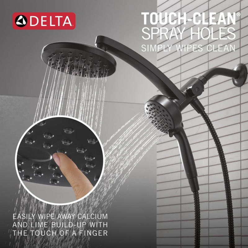 DELTA Universal Showering Components PivotPro 3-in-1 Combination Shower — Matte Black