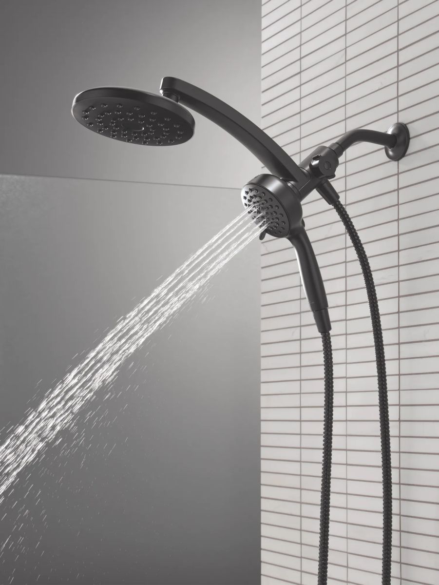 DELTA Universal Showering Components PivotPro 3-in-1 Combination Shower — Matte Black
