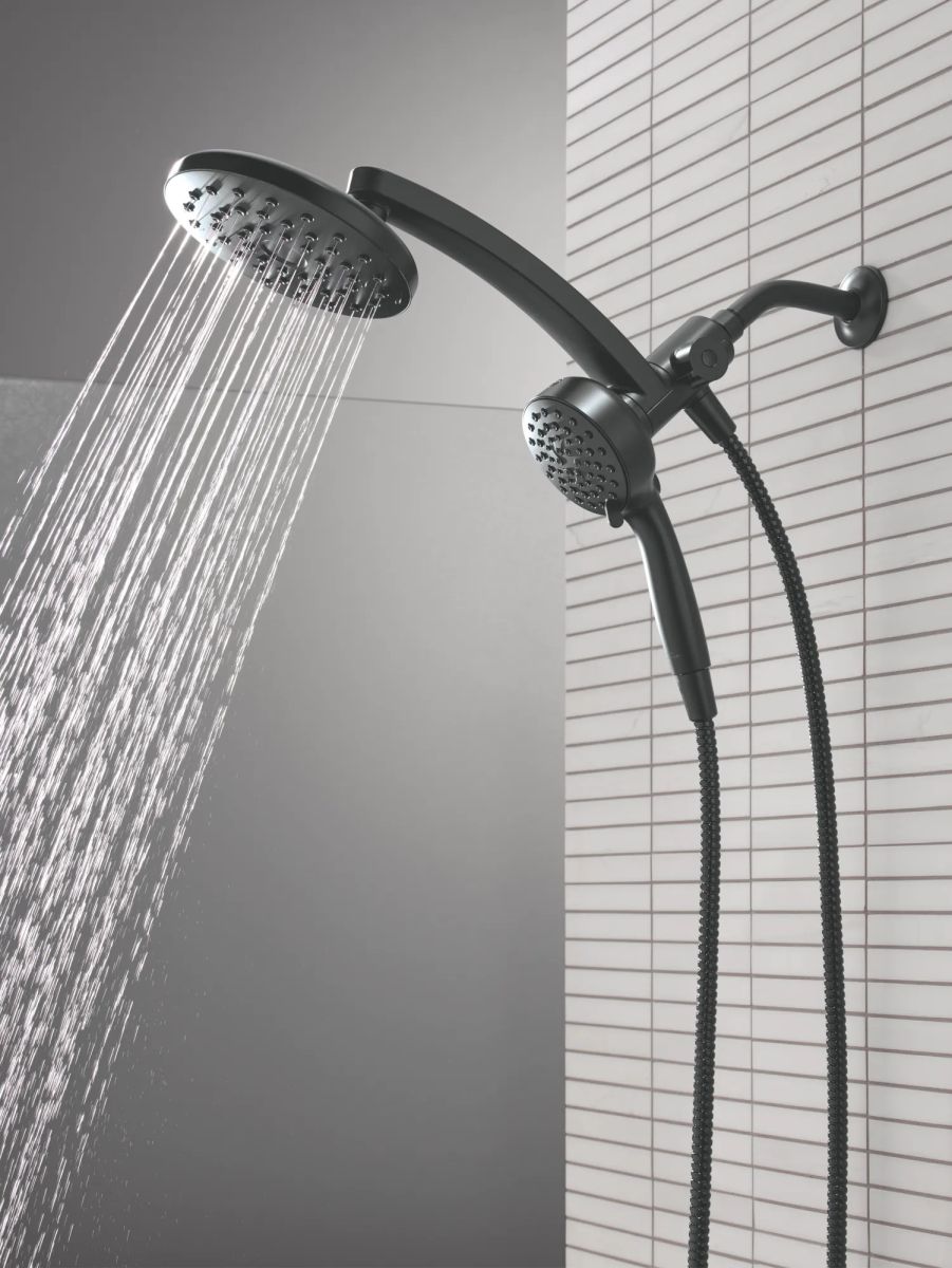 DELTA Universal Showering Components PivotPro 3-in-1 Combination Shower — Matte Black