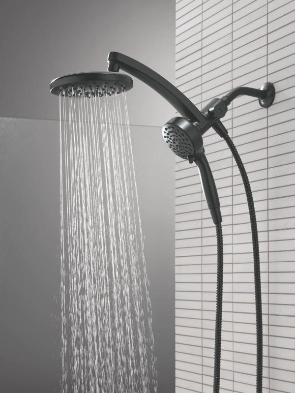 DELTA Universal Showering Components PivotPro 3-in-1 Combination Shower — Matte Black