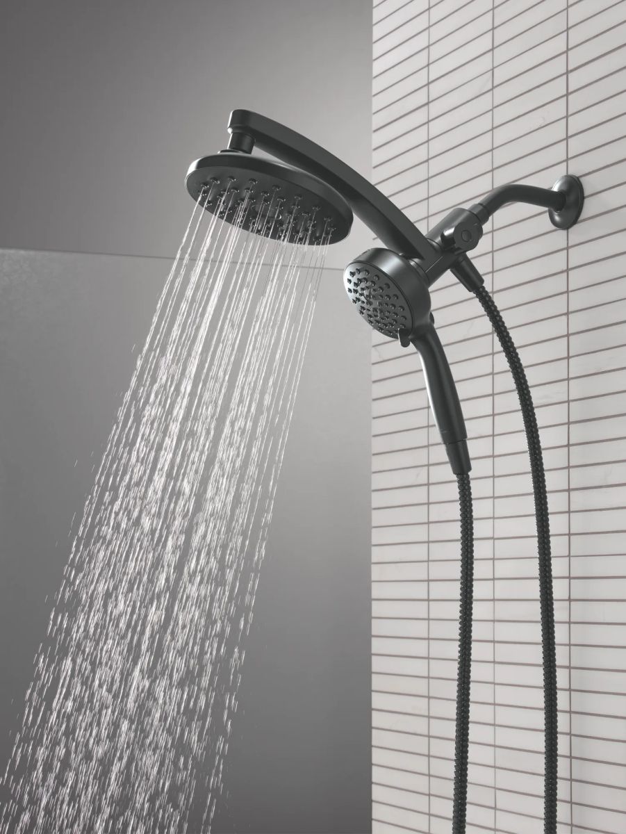 DELTA Universal Showering Components PivotPro 3-in-1 Combination Shower — Matte Black
