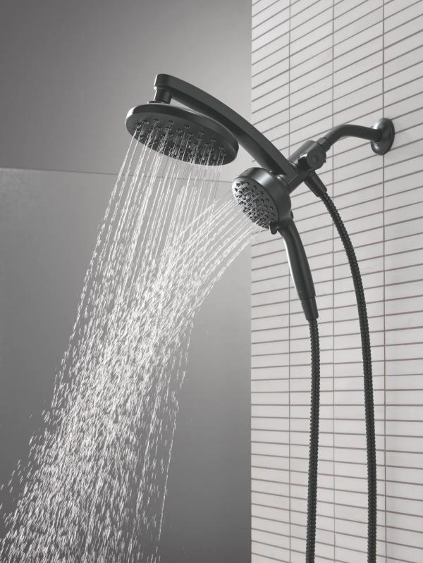 DELTA Universal Showering Components PivotPro 3-in-1 Combination Shower — Matte Black