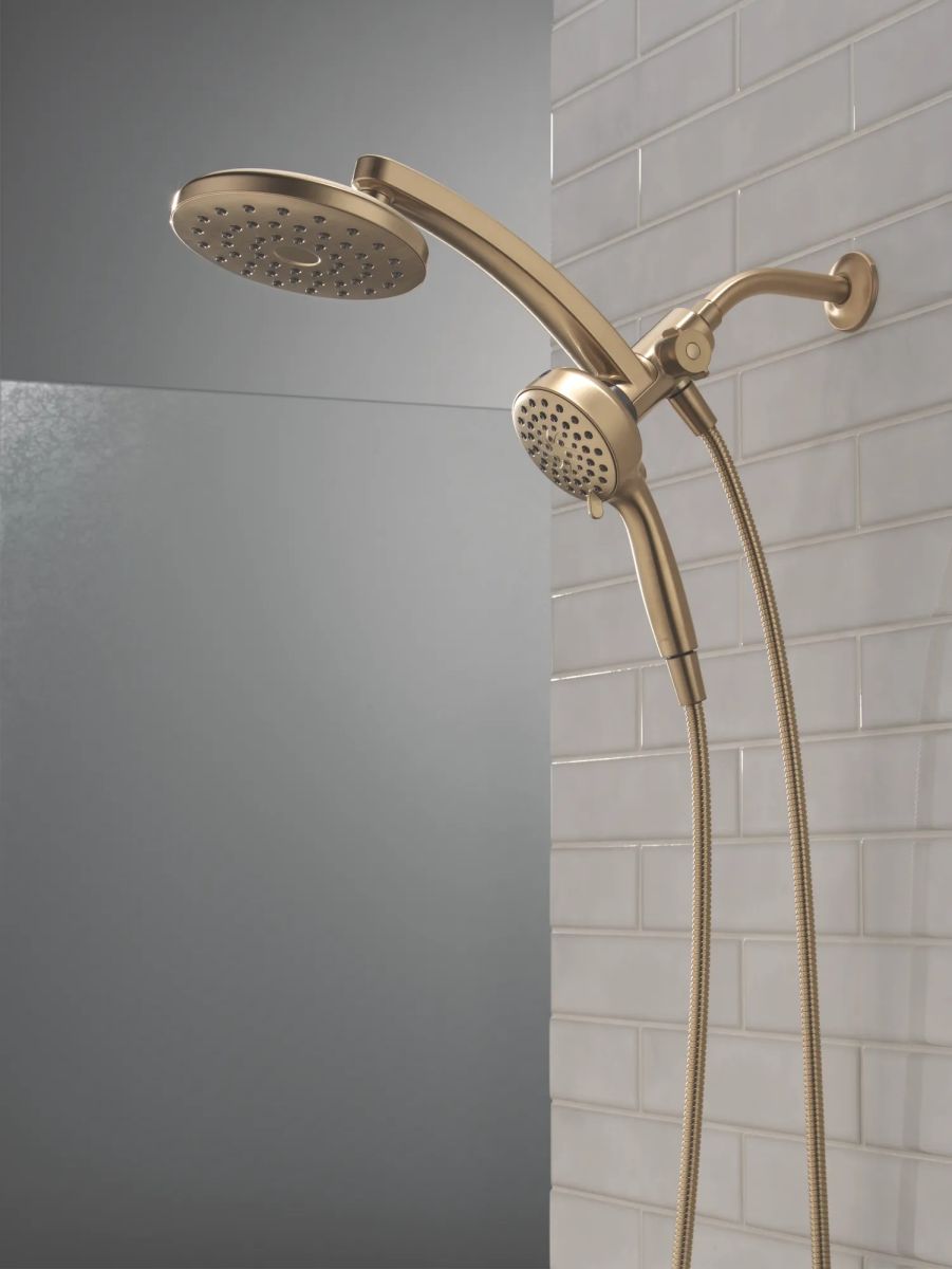 DELTA Universal Showering Components PivotPro 3-in-1 Combination Shower — Champagne Bronze