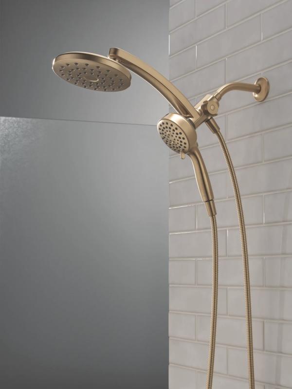 DELTA Universal Showering Components PivotPro 3-in-1 Combination Shower — Champagne Bronze