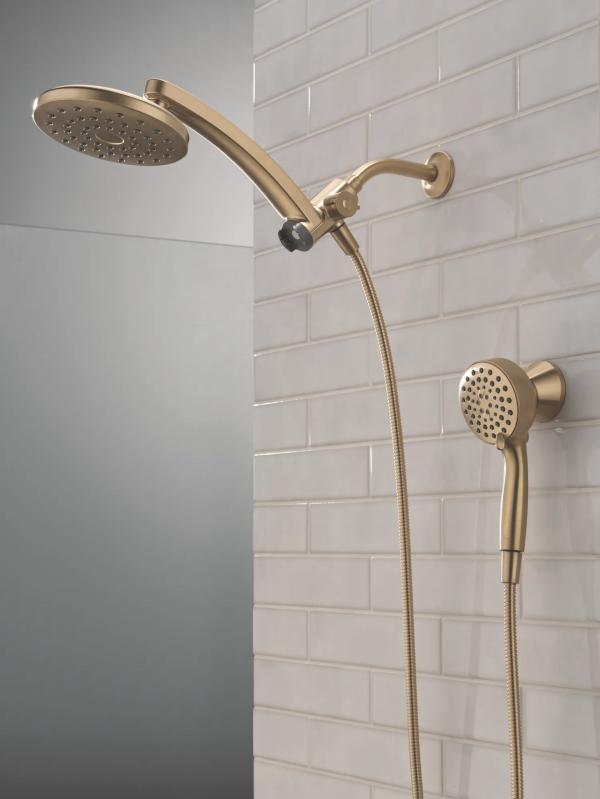 DELTA Universal Showering Components PivotPro 3-in-1 Combination Shower — Champagne Bronze