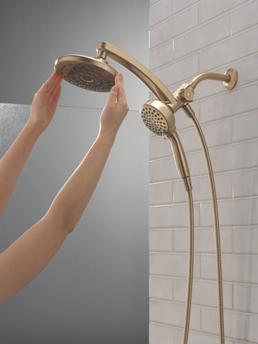 DELTA Universal Showering Components PivotPro 3-in-1 Combination Shower — Champagne Bronze