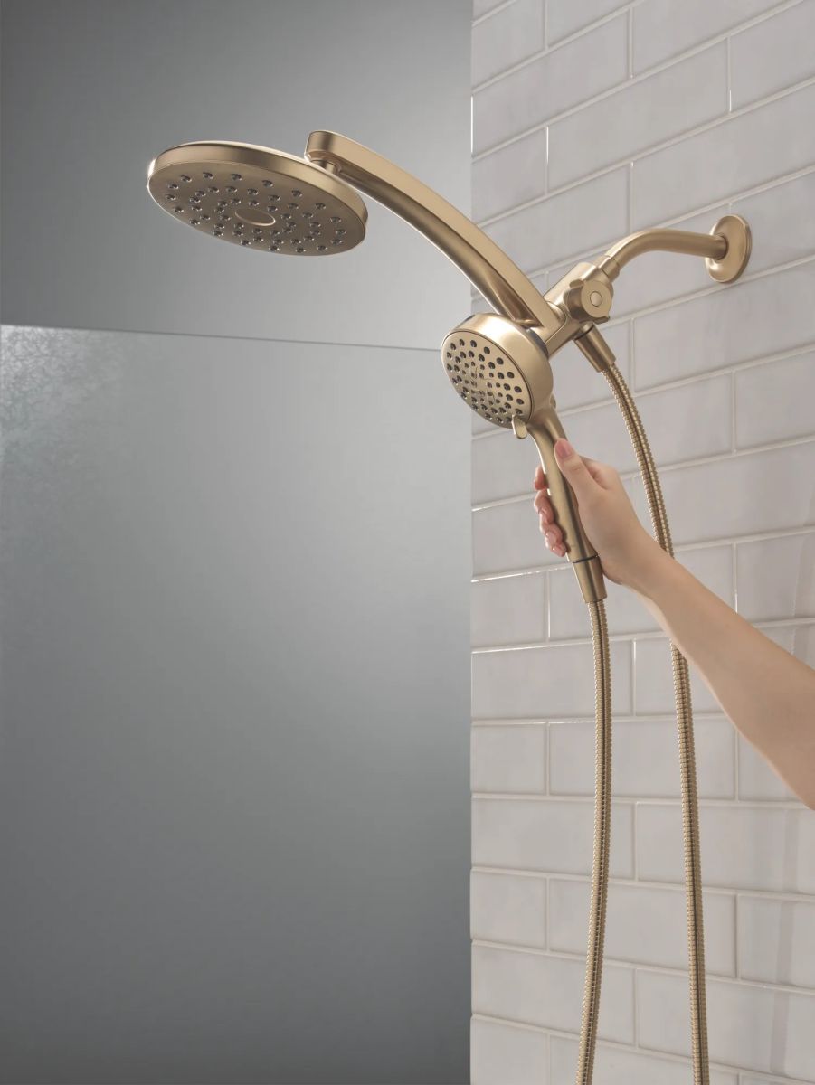 DELTA Universal Showering Components PivotPro 3-in-1 Combination Shower — Champagne Bronze