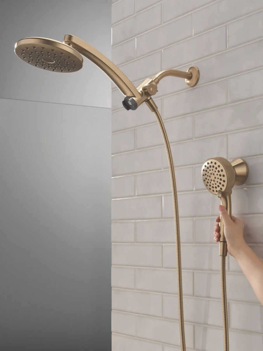 DELTA Universal Showering Components PivotPro 3-in-1 Combination Shower — Champagne Bronze
