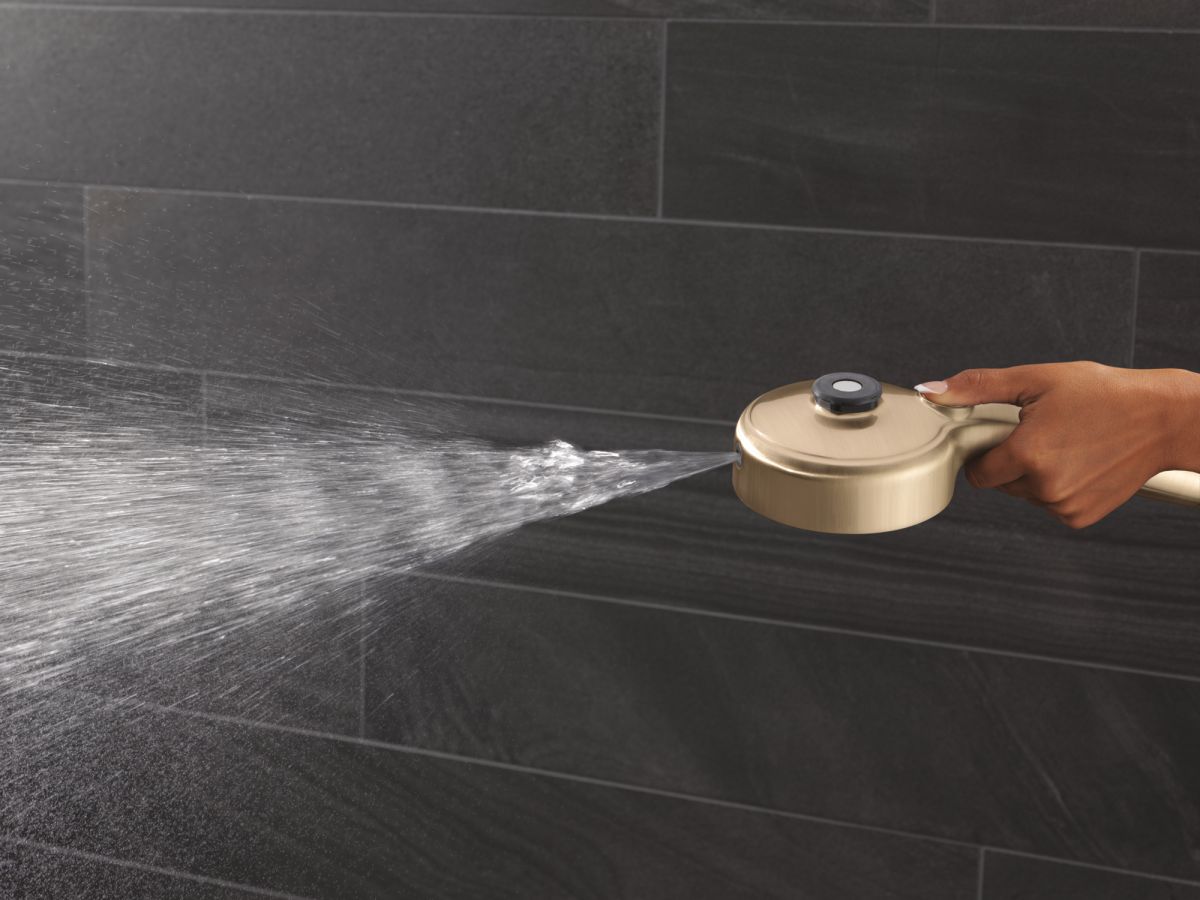 DELTA Universal Showering Components PivotPro 3-in-1 Combination Shower — Champagne Bronze