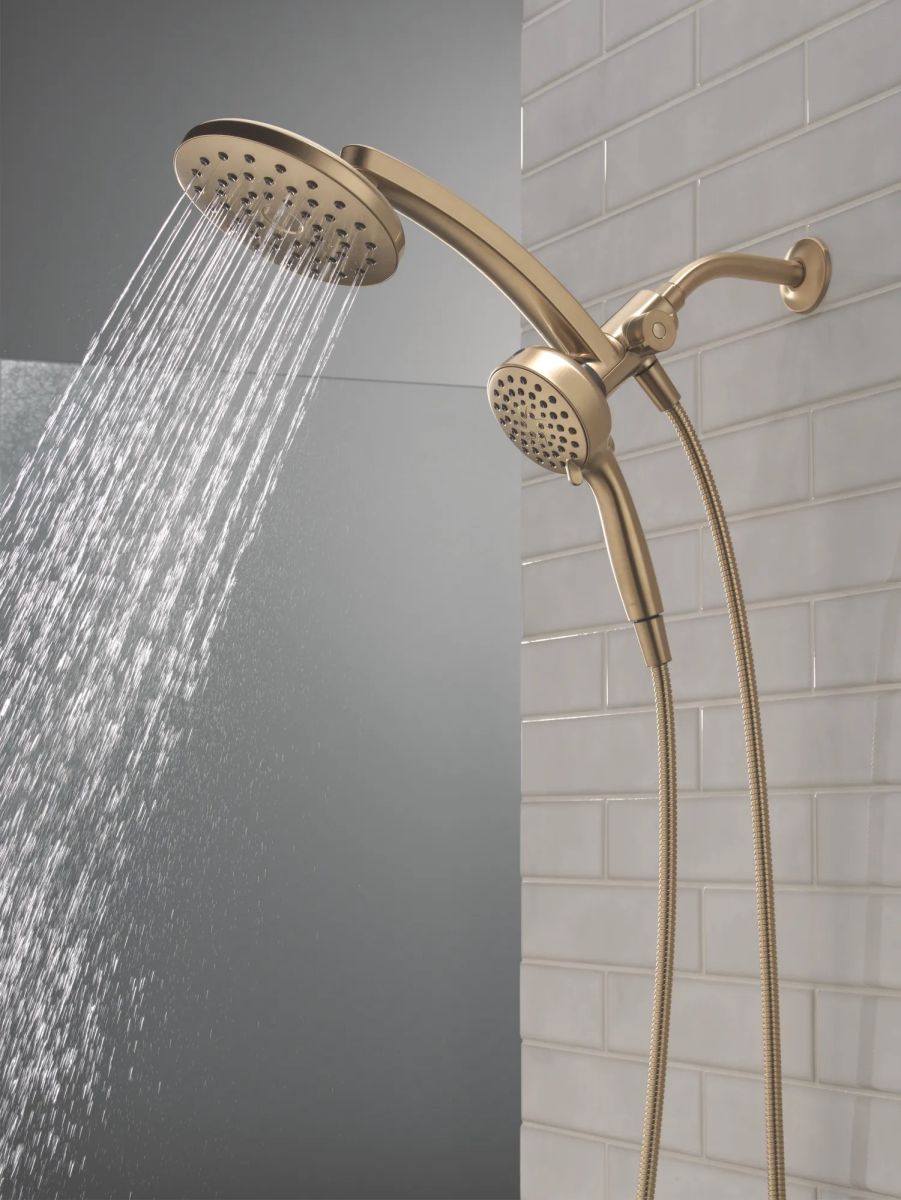 DELTA Universal Showering Components PivotPro 3-in-1 Combination Shower — Champagne Bronze
