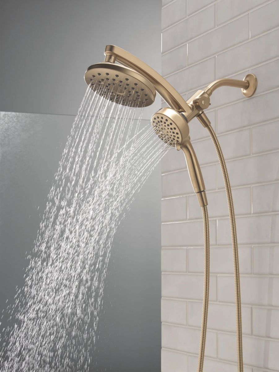 DELTA Universal Showering Components PivotPro 3-in-1 Combination Shower — Champagne Bronze