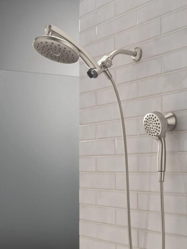 DELTA Universal Showering Components PivotPro 3-in-1 Combination Shower — Spotshield Brushed Nickel