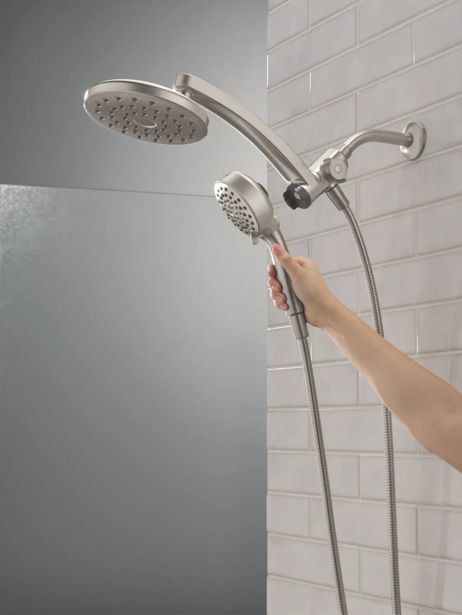 DELTA Universal Showering Components PivotPro 3-in-1 Combination Shower — Spotshield Brushed Nickel