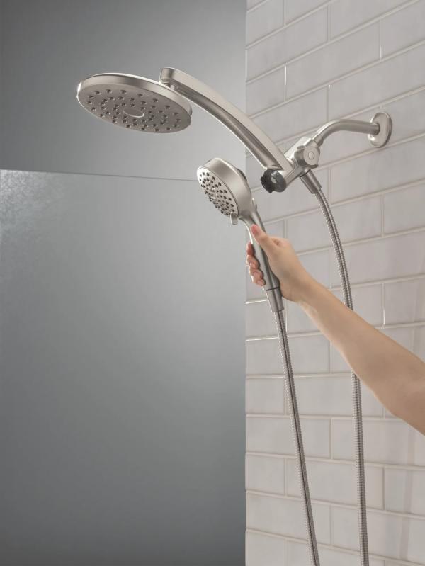 DELTA Universal Showering Components PivotPro 3-in-1 Combination Shower — Spotshield Brushed Nickel