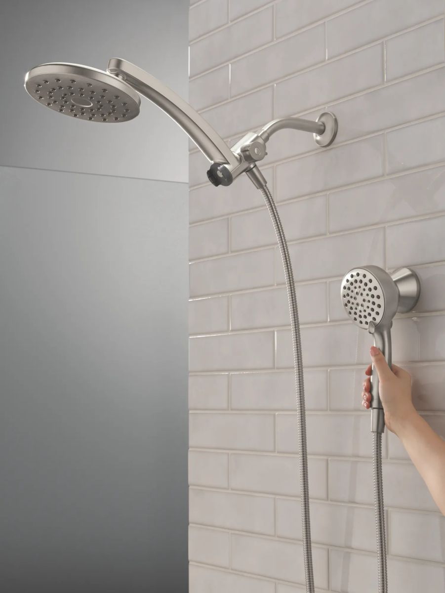DELTA Universal Showering Components PivotPro 3-in-1 Combination Shower — Spotshield Brushed Nickel