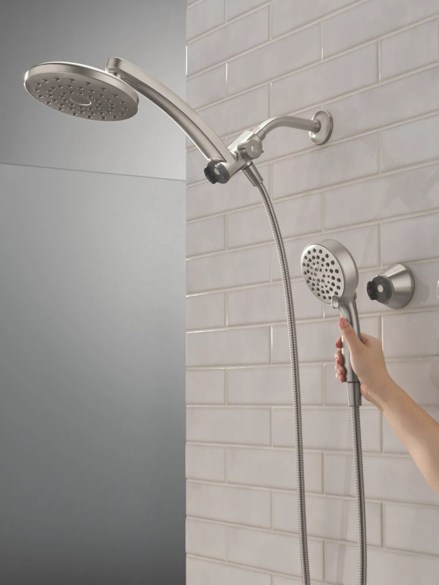 DELTA Universal Showering Components PivotPro 3-in-1 Combination Shower — Spotshield Brushed Nickel