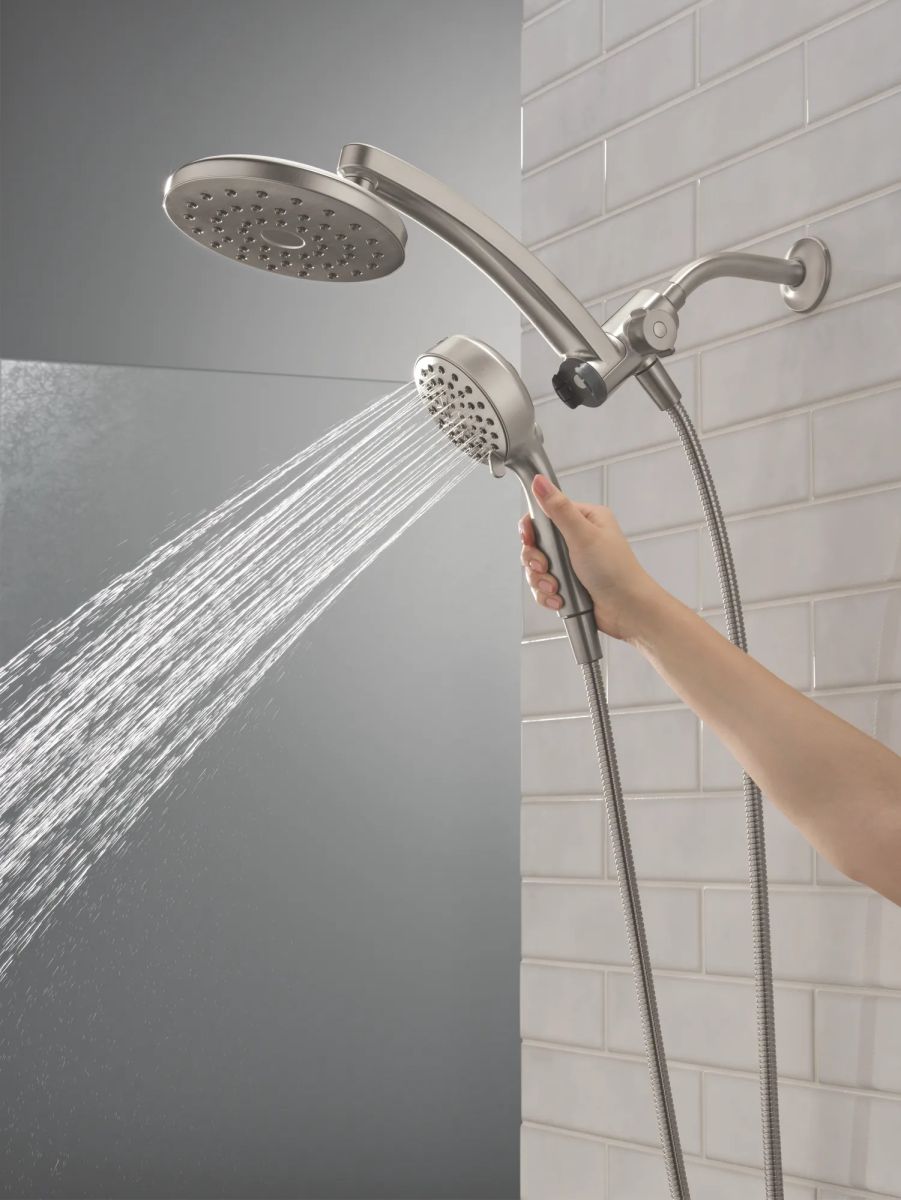 DELTA Universal Showering Components PivotPro 3-in-1 Combination Shower — Spotshield Brushed Nickel