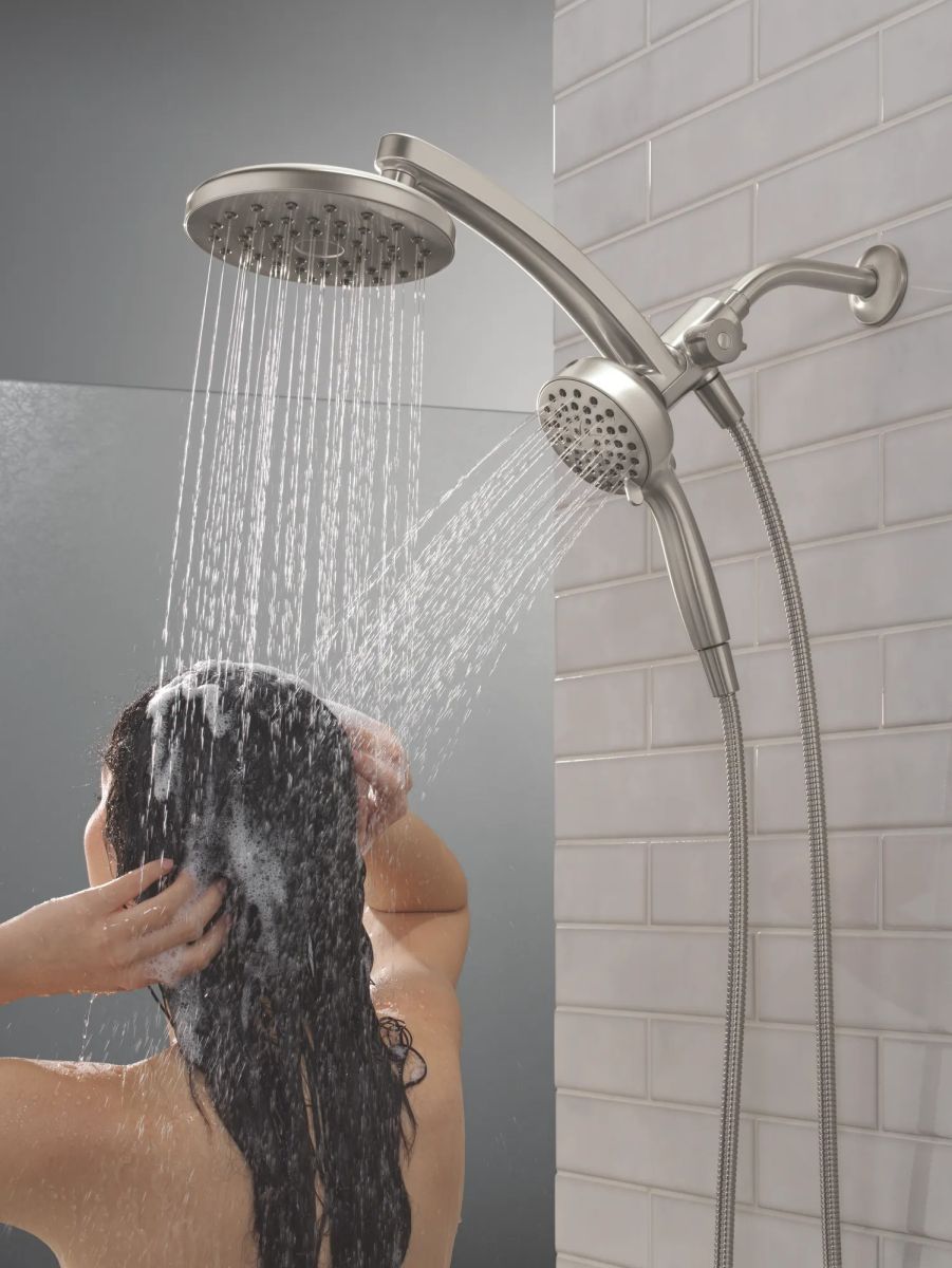 DELTA Universal Showering Components PivotPro 3-in-1 Combination Shower — Spotshield Brushed Nickel