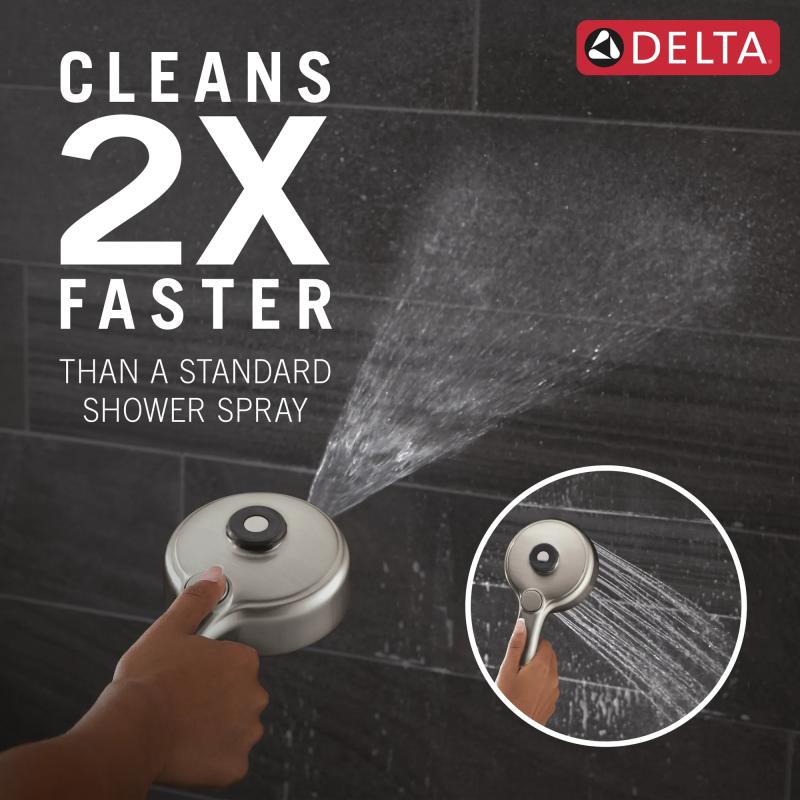 DELTA Universal Showering Components PivotPro 3-in-1 Combination Shower — Spotshield Brushed Nickel