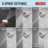 DELTA Universal Showering Components 6-Setting In2ition  with ProClean — Chrome