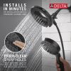DELTA Universal Showering Components 6-Setting In2ition  with ProClean — Matte Black