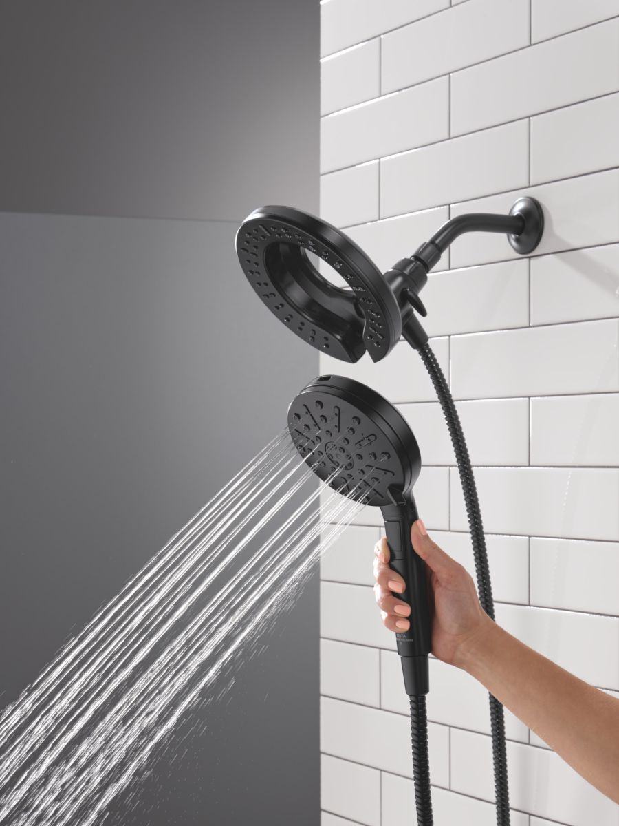 DELTA Universal Showering Components 6-Setting In2ition  with ProClean — Matte Black