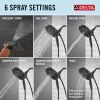 DELTA Universal Showering Components 6-Setting In2ition  with ProClean — Matte Black