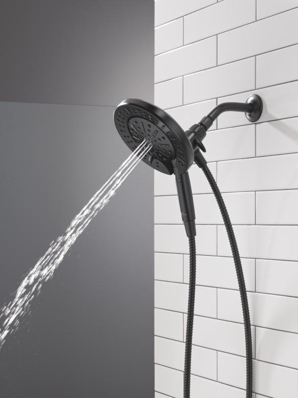 DELTA Universal Showering Components 6-Setting In2ition  with ProClean — Matte Black