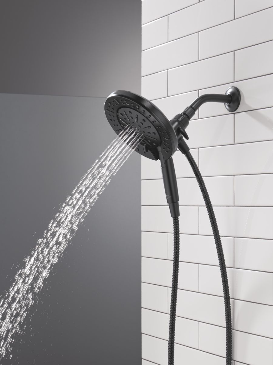 DELTA Universal Showering Components 6-Setting In2ition  with ProClean — Matte Black